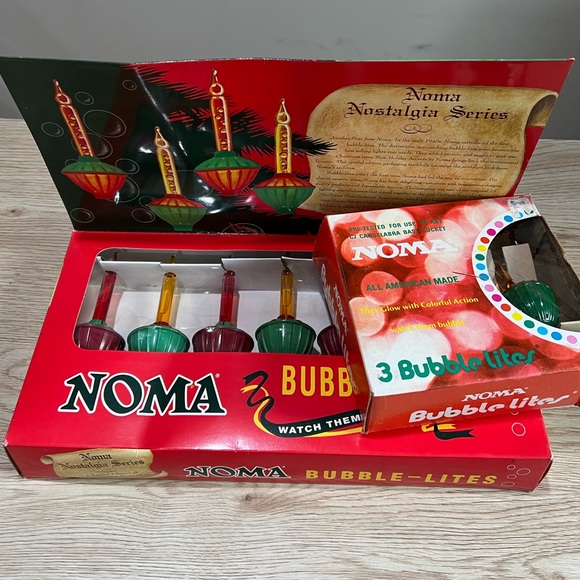 NOMA BUBBLE- LITES Nostalgia Series 1 String Lites & 3 Replacement Bulbs - Picture 4 of 16